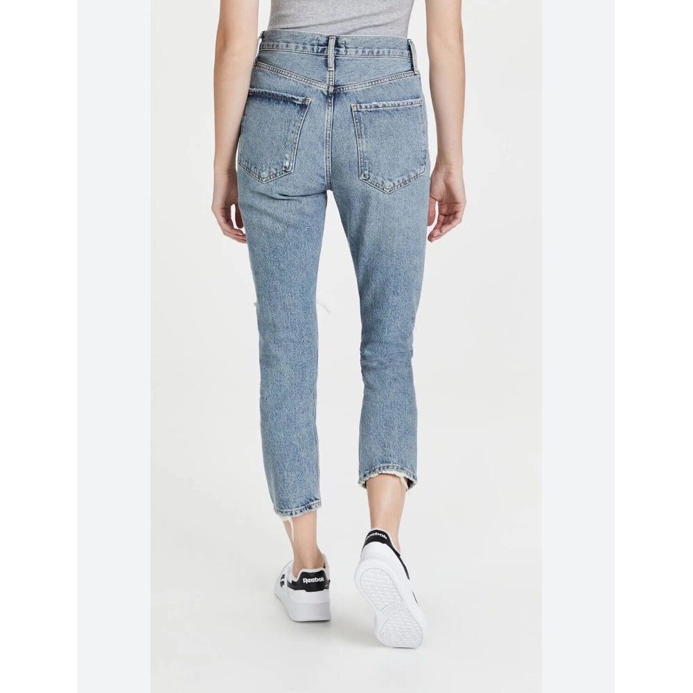 Agolde Riley High-Waist Ankle Straight-Leg Jeans Women'sPants Size 27 - Picture 2 of 6